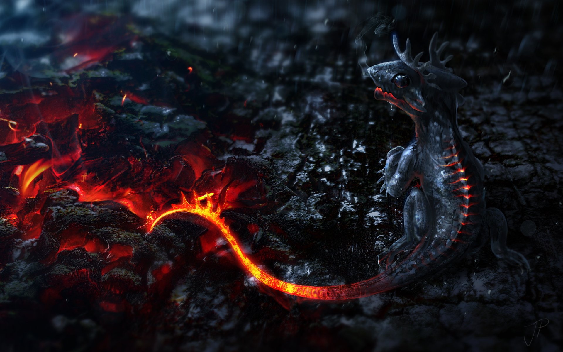 dragon fire art