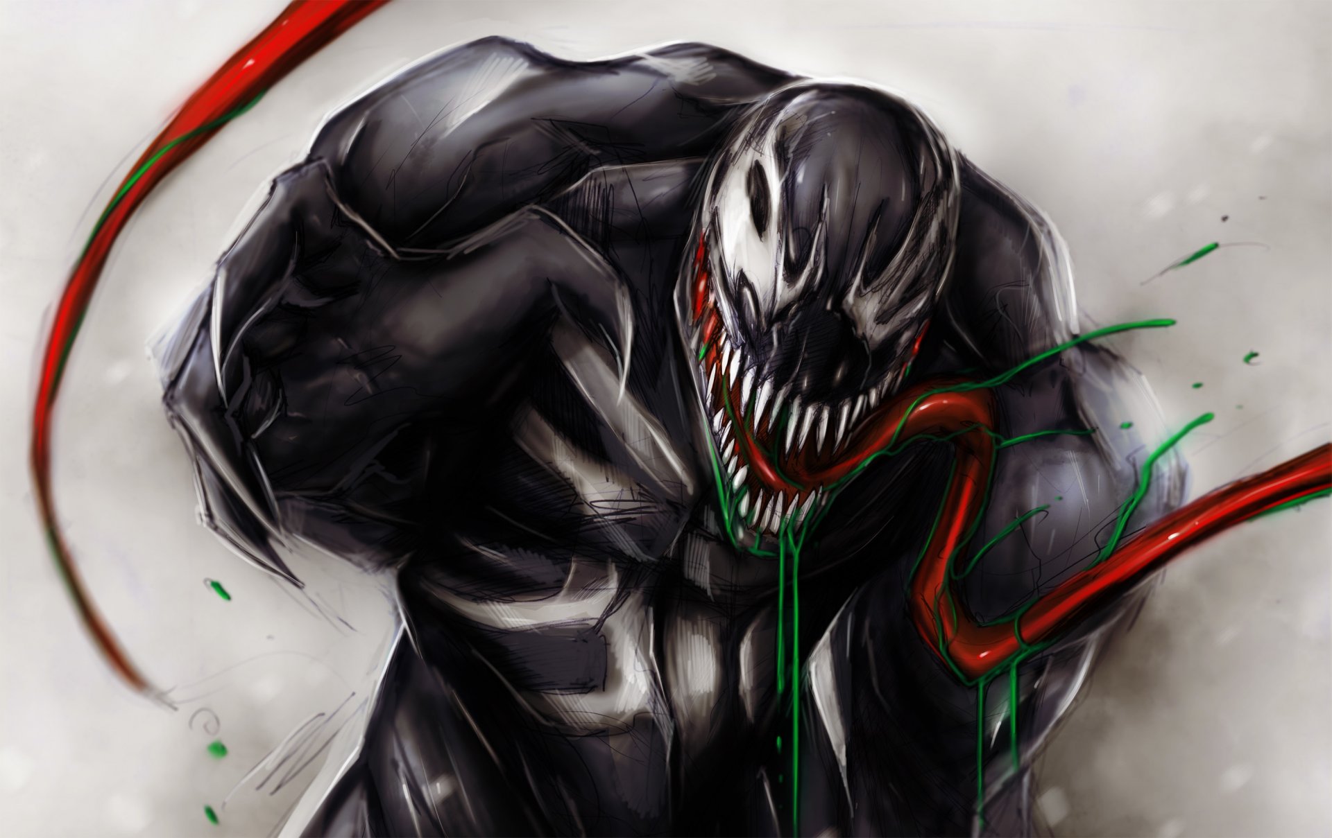 cletus kasady symbiote carnage comics mouth tongue art