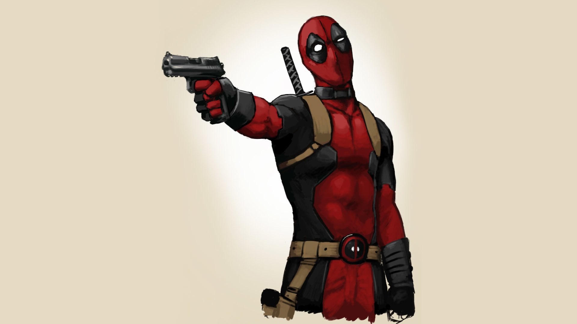 deadpool bande dessinée marvel art art pistolet fond