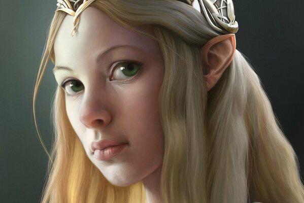 Art. Seigneur des anneaux. Elfe Galadriel