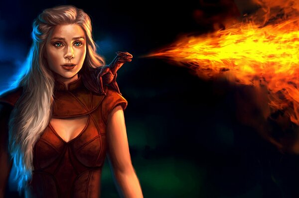 Art de Game of Thrones fille