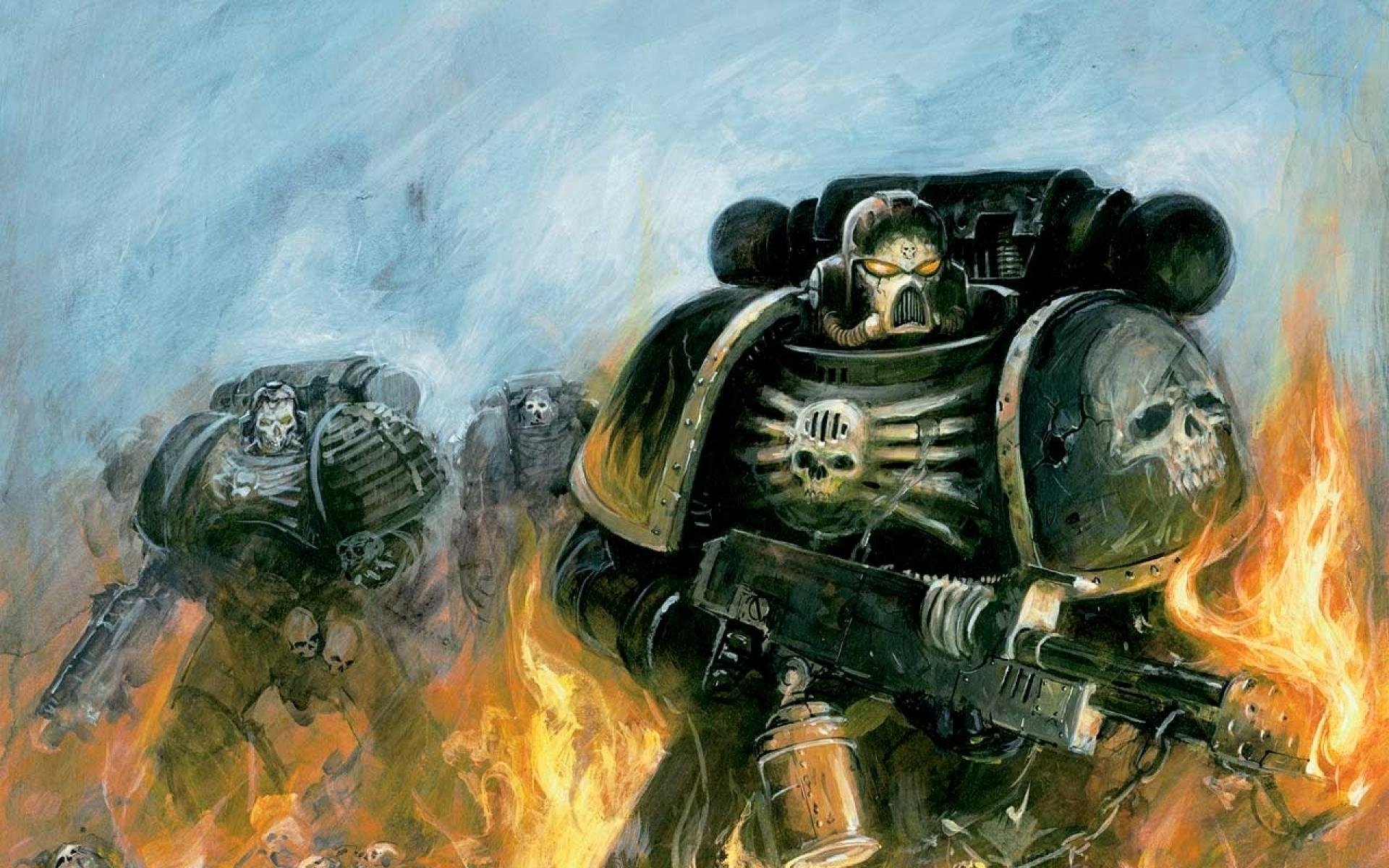 warhammer warhammer 40k космические десантники космодесант пламя