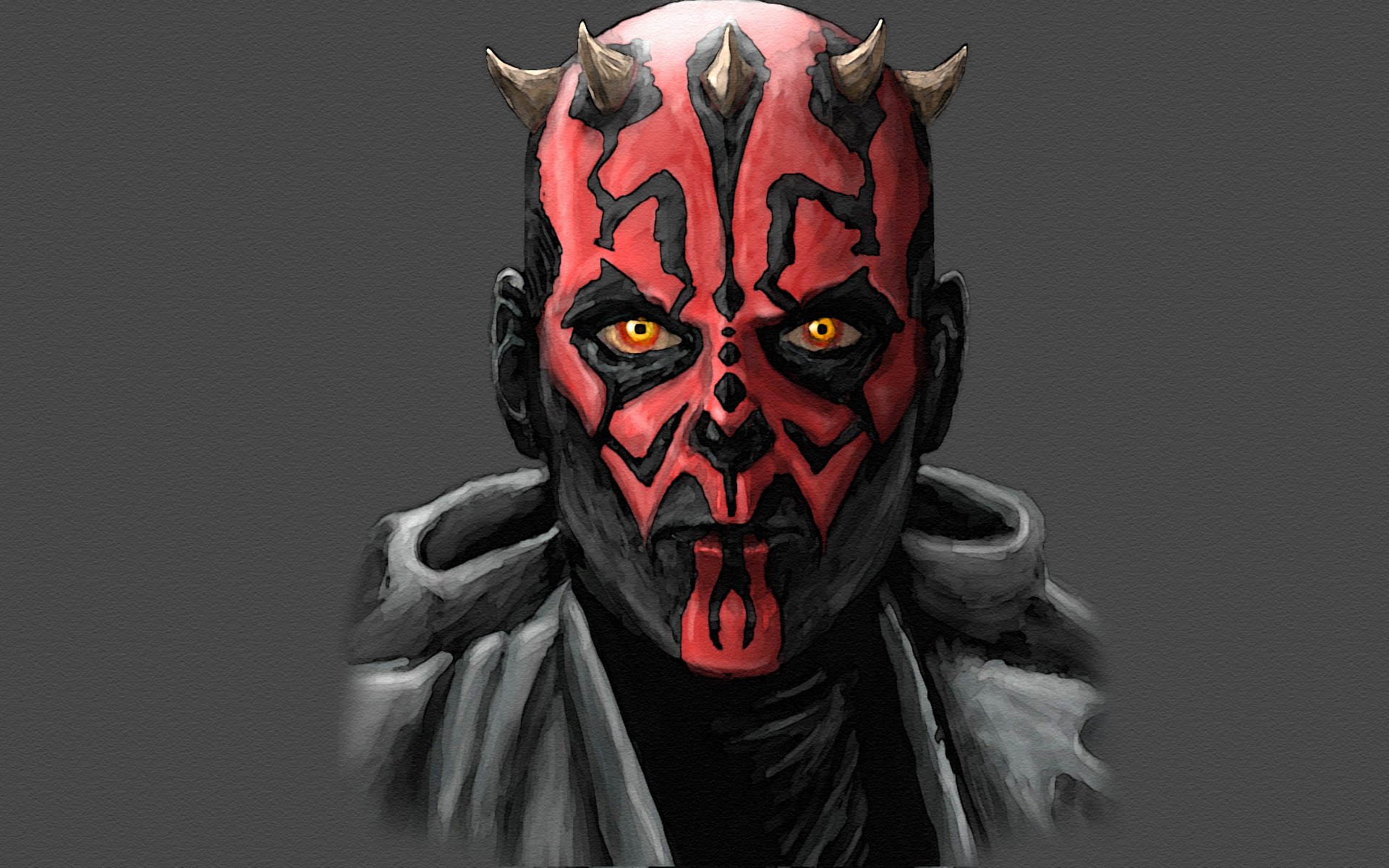 star wars sith dark maul seigneur sith épines gris foncé fougueux