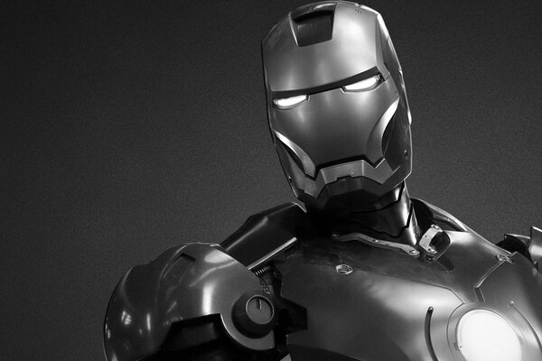 Iron Man en blanco y negro de Marvel Comics