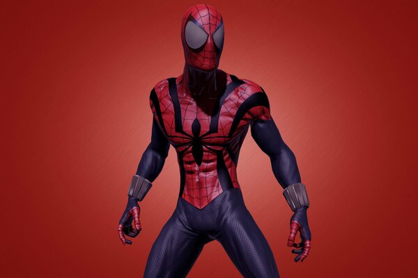 Czerwony Spider-Man z Marvela