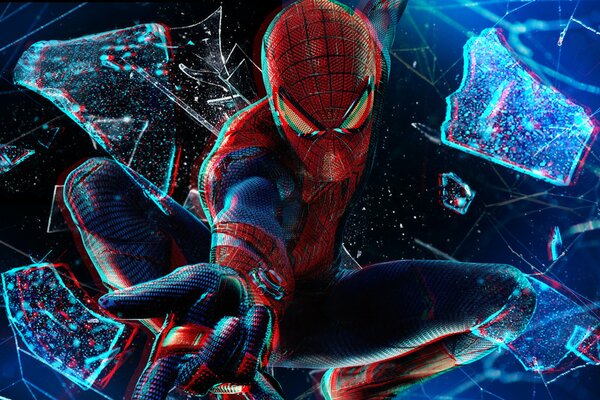 Spider - Man a través del vidrio roto