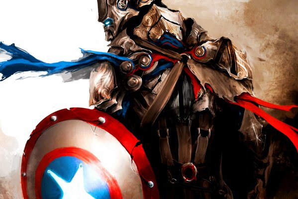 Captain America medievale di Marvel il primo Vendicatore