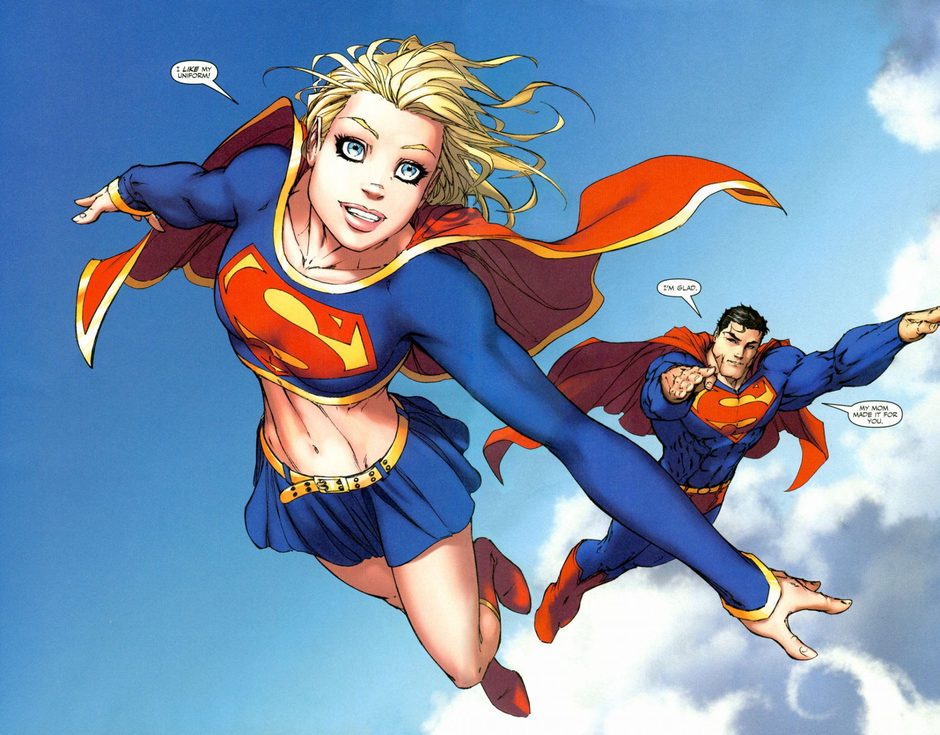 supergirl superman dc comics superman komiks super heroes superbohaterowie siła lot niebo