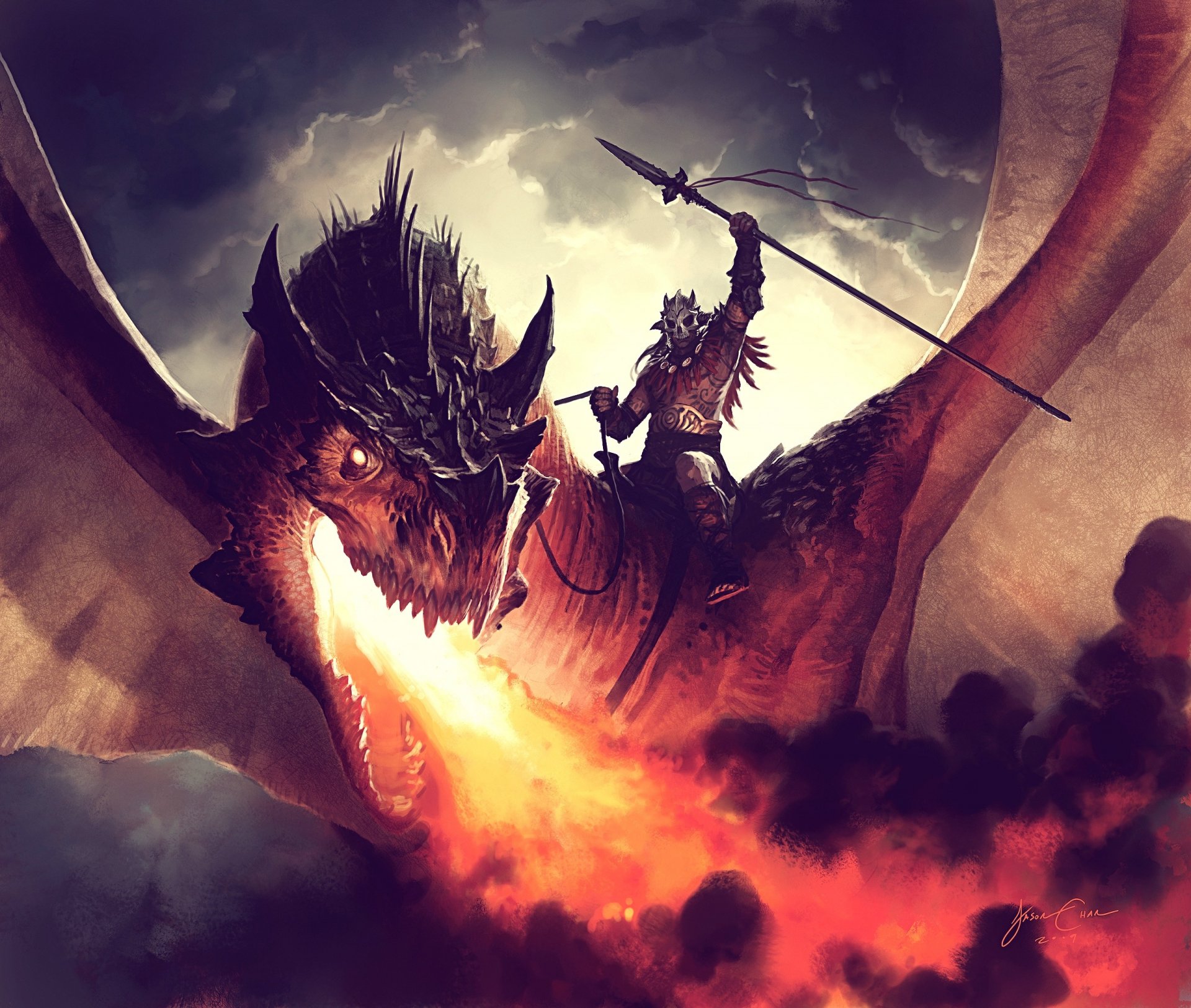 dragon rider fire jason chan