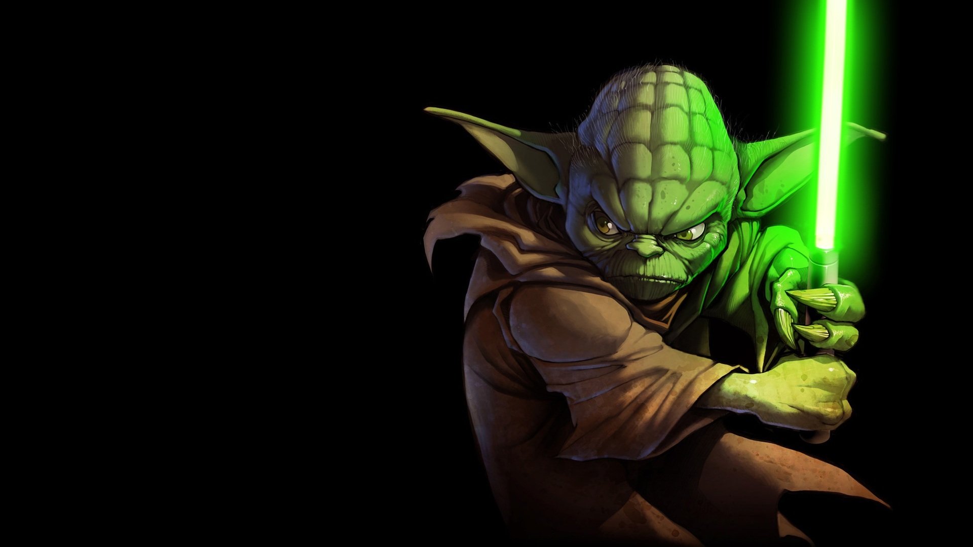 star wars yoda épée vert