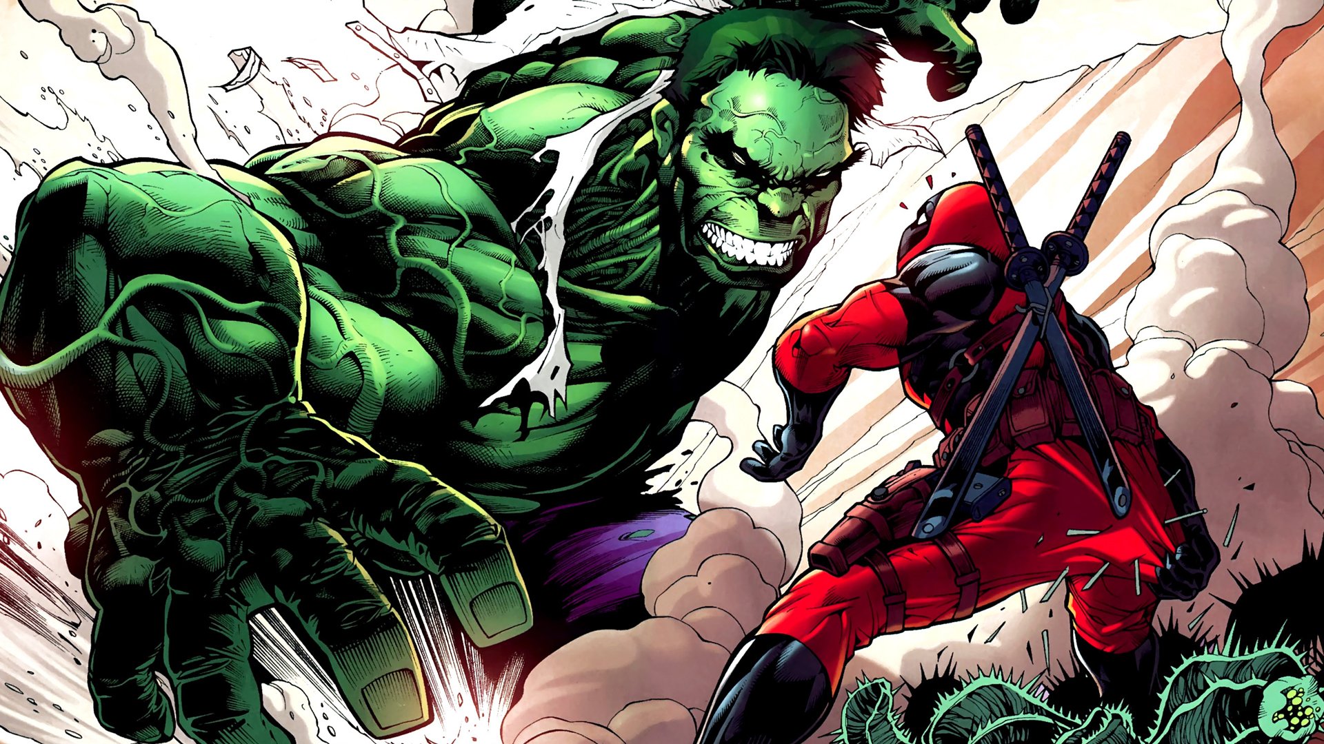 deadpool marvel fumetti pistola ninja eroi hulk