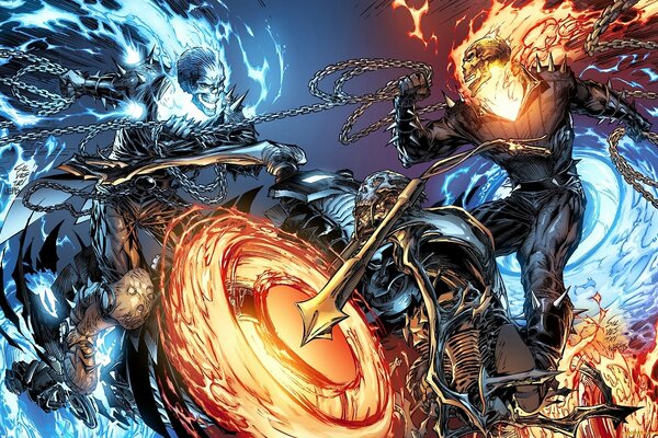 Ghost rider Kampf an Ketten