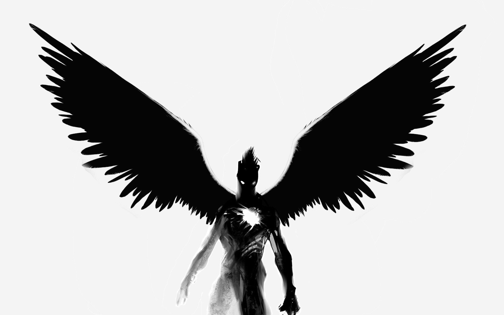 demon black wings heart soul