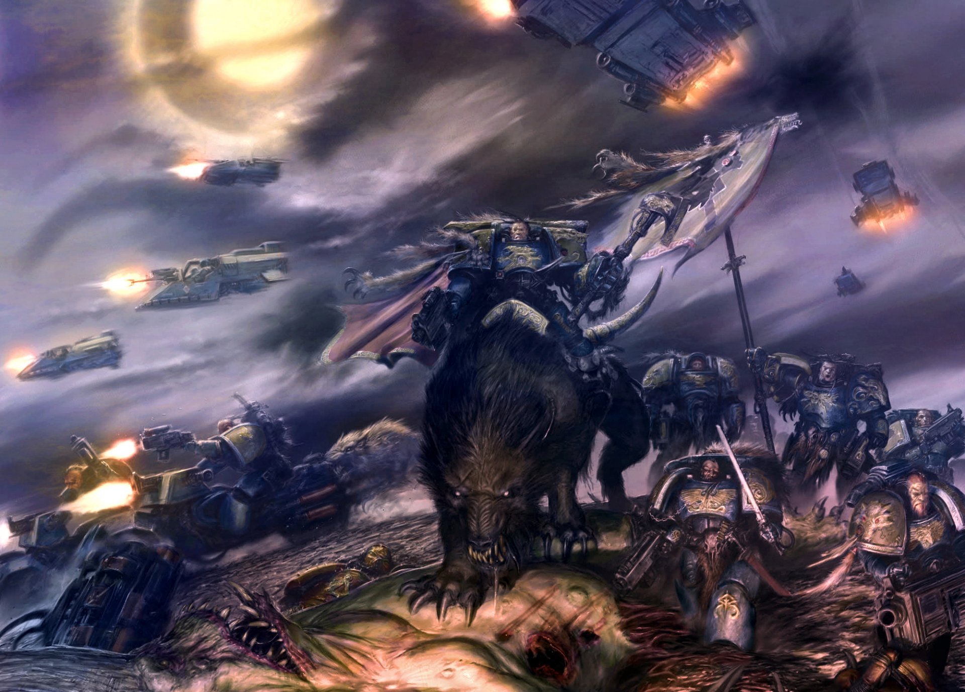 warhammer 40k loups de l espace cosmodesant chaos nurgl démon