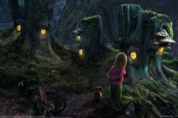 Little inhabitants of the fairy forest