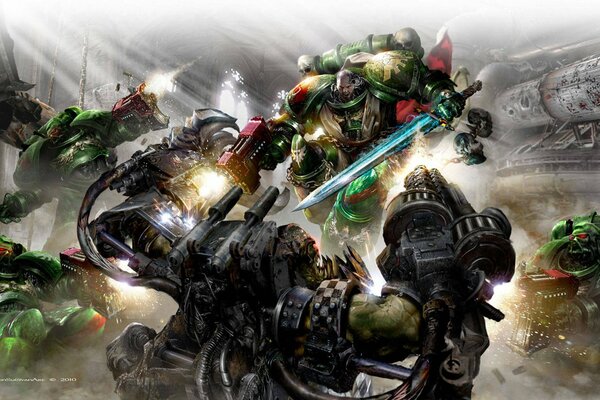 War, dark angels, art