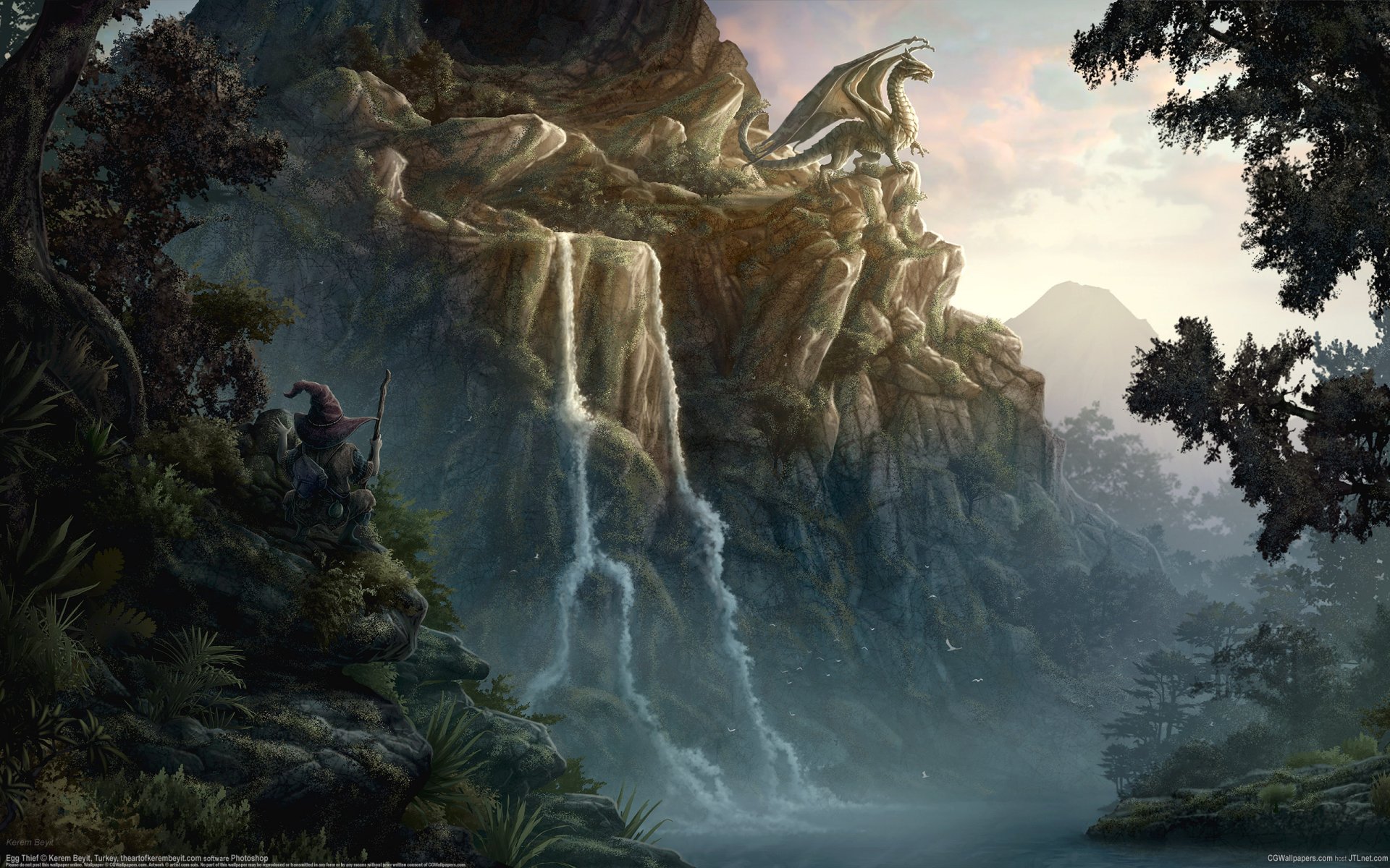 fantasy dragon mountain kerem beyit