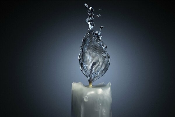 Art bougies avec de l eau au lieu de flamme