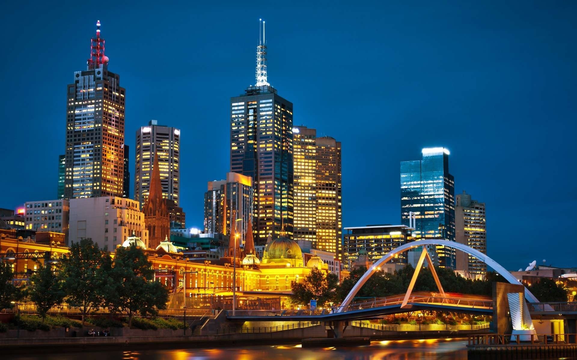 melbourne australie nuit