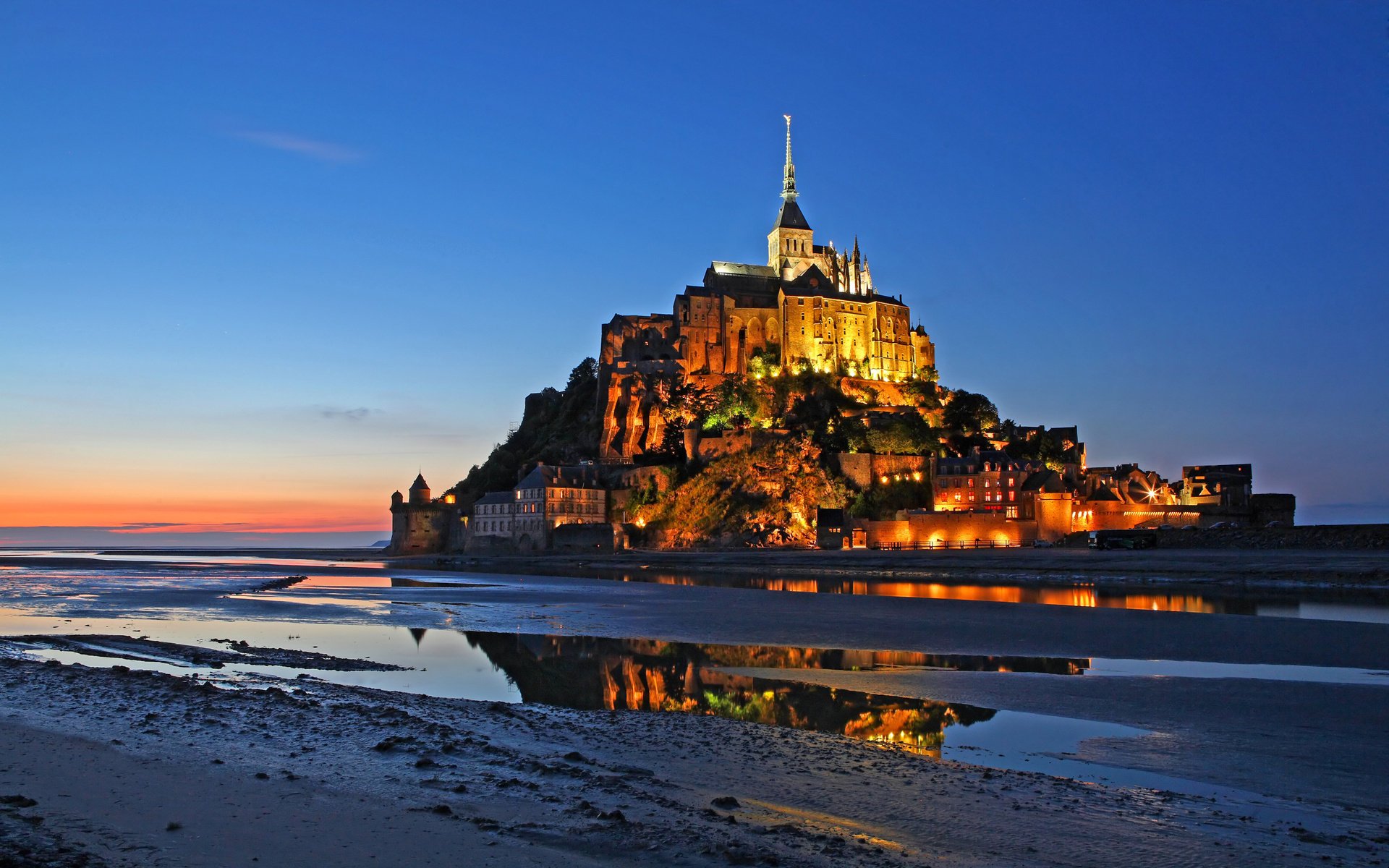 frankreich insel schloss meer