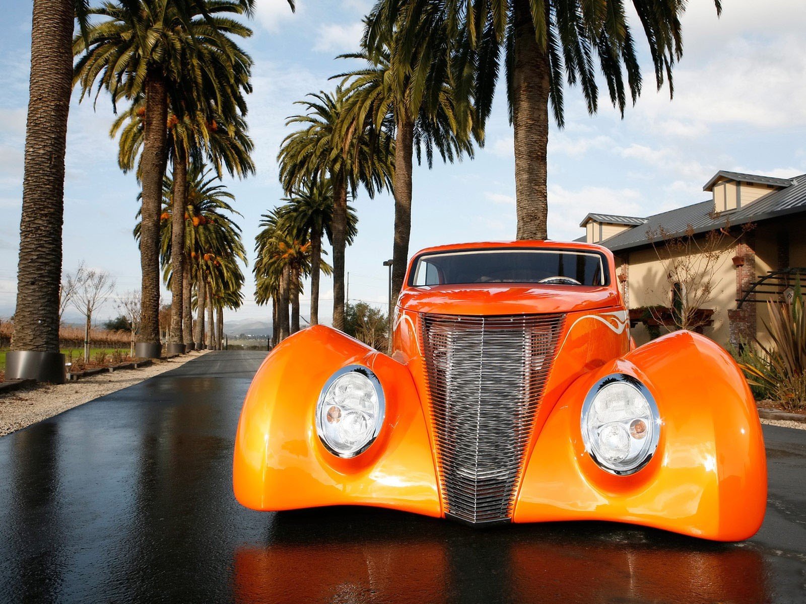 ford tuning orange palmen