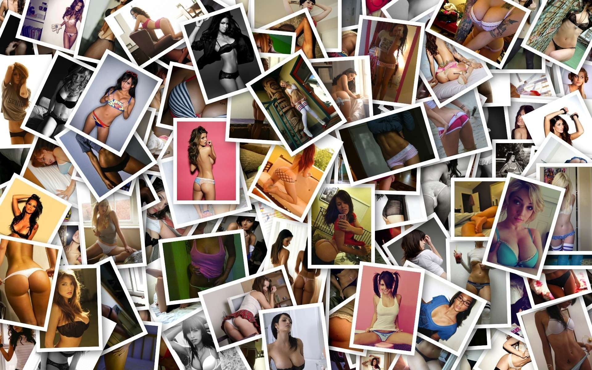 ragazze collage foto