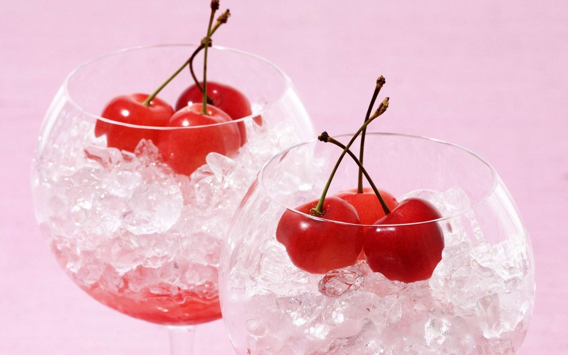 cerise glace verres à vin