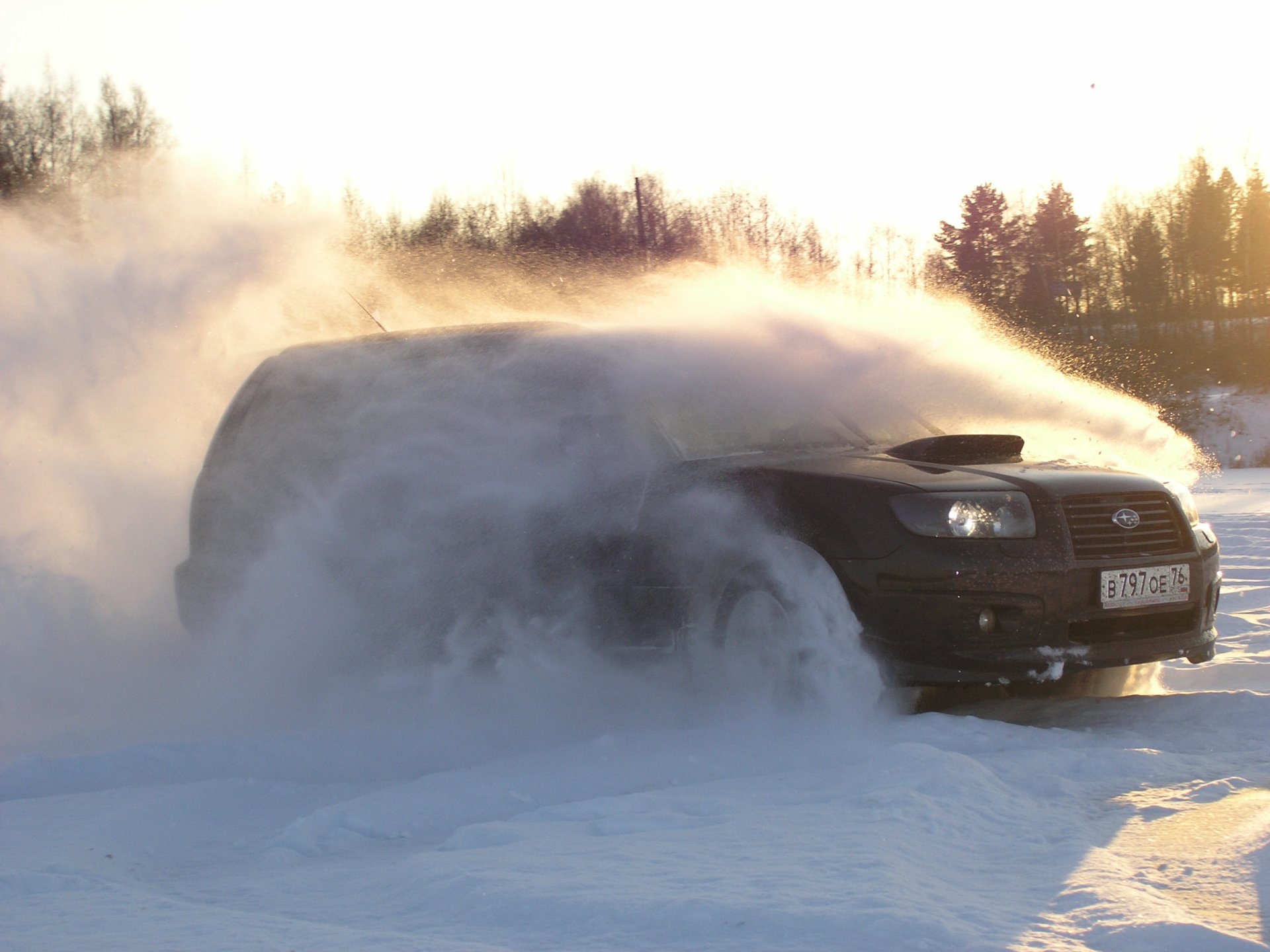 ubaru sun rays snow