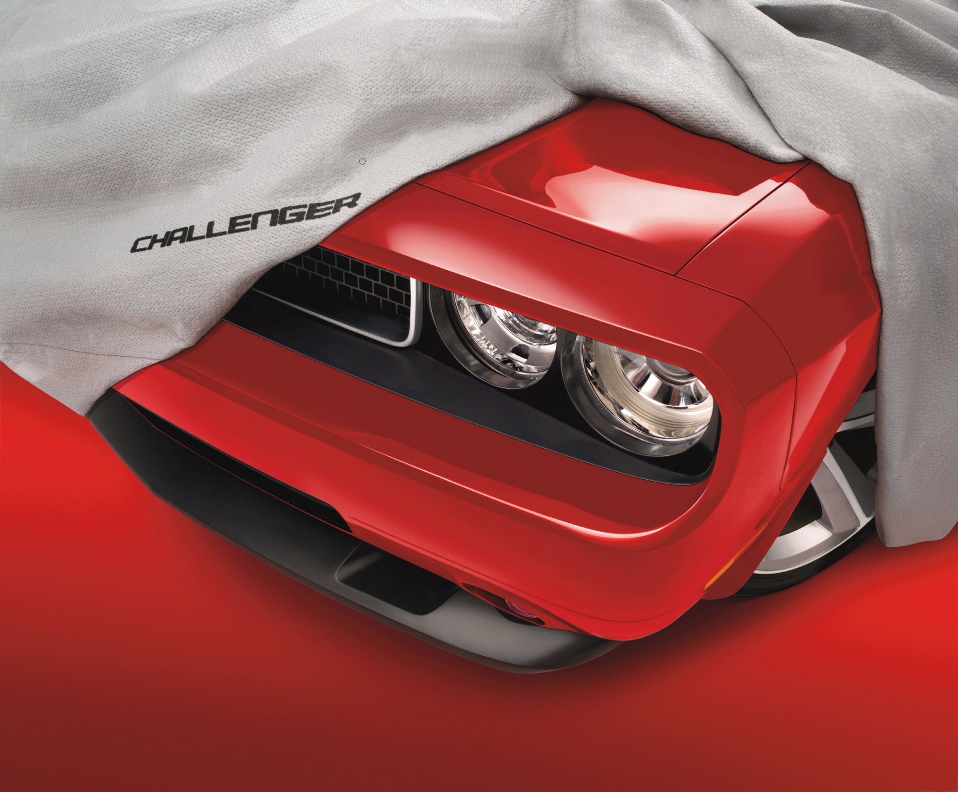 dodge challenger red canva