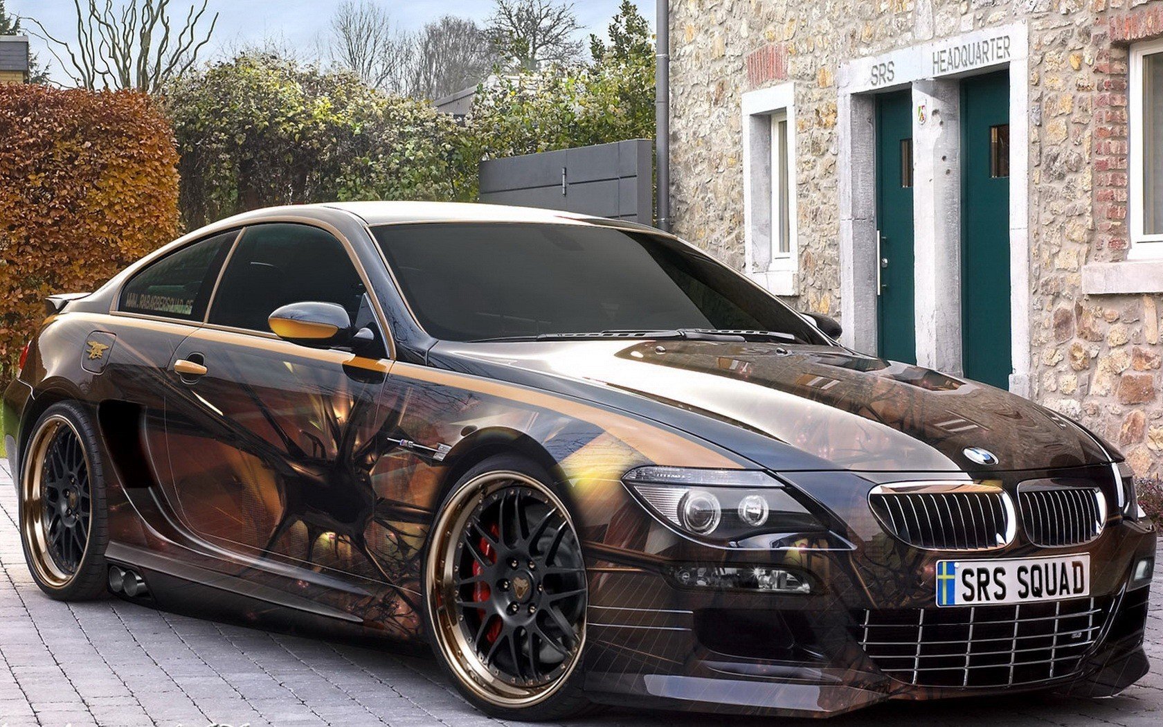 bmw zeichnung airbrush