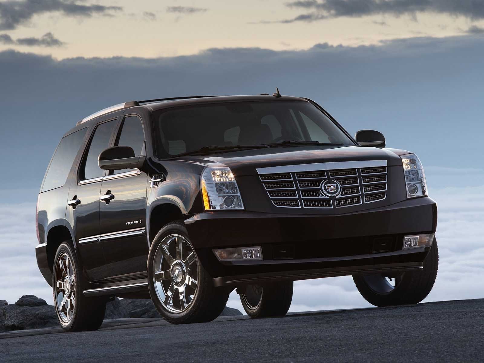 cadillac escalade road sky