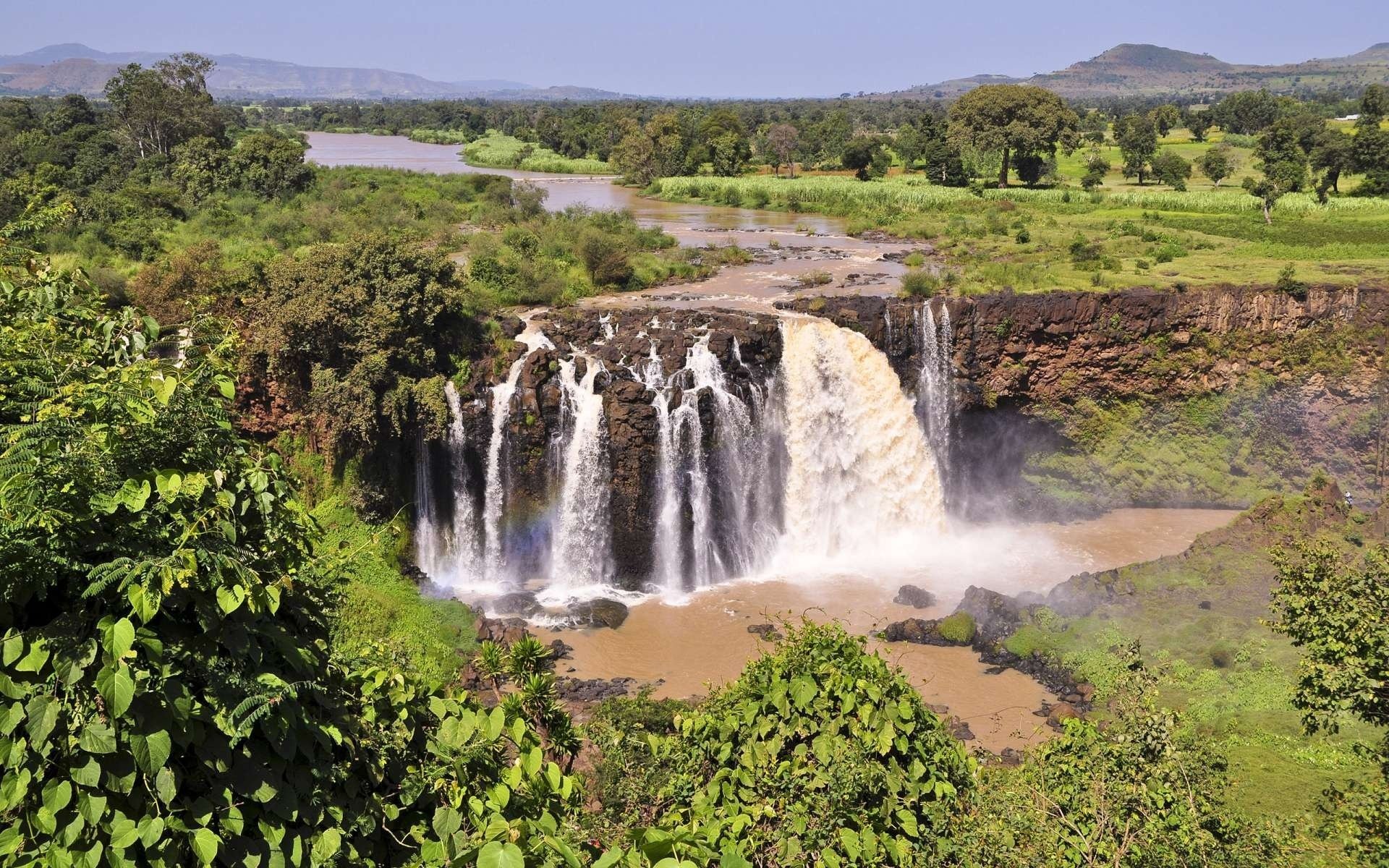 río nilo cascada