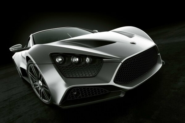 Чумовые фары спорткара zenvo st1