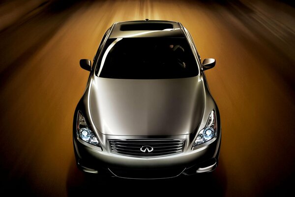 Image of an Infiniti sedan car on a dark background