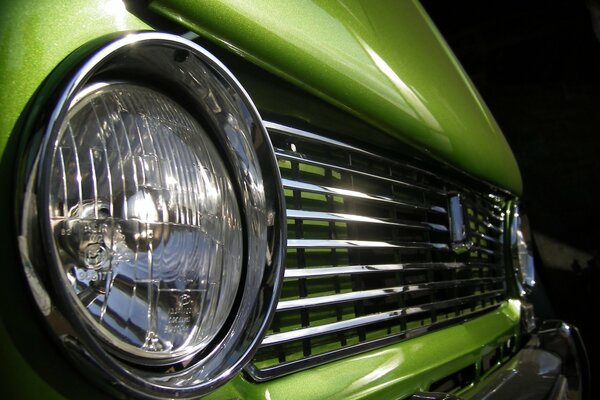 VAZ 2101 car green front bumper