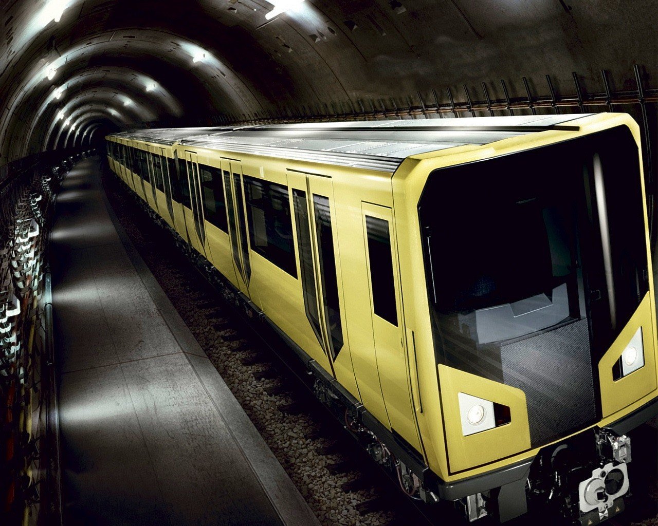 métro train tunnel