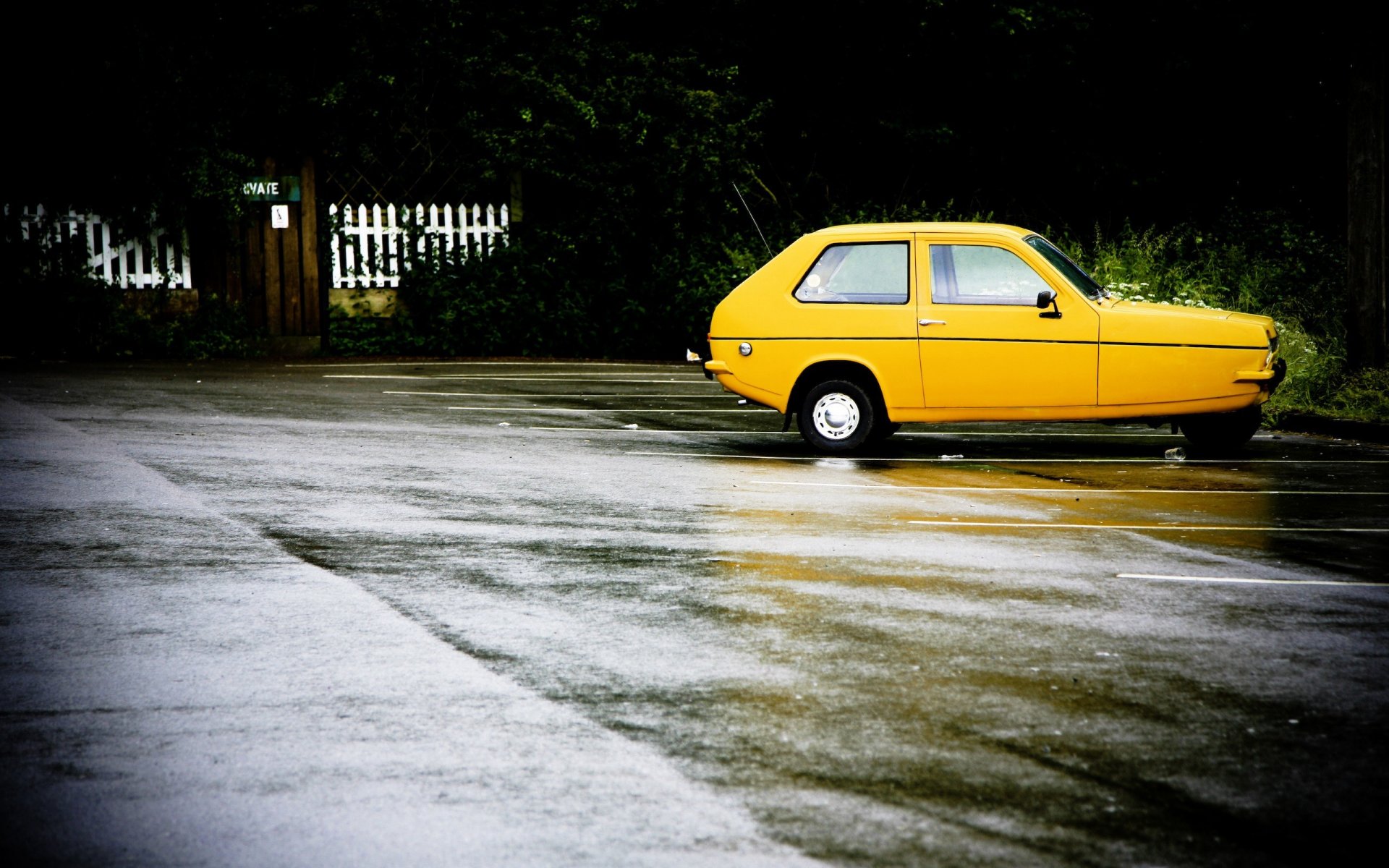 amarillo mal tiempo asfalto