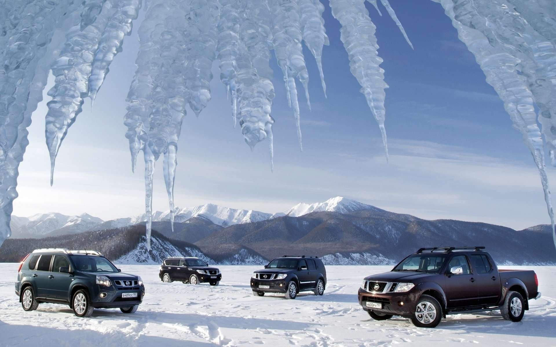 nissan nissan schnee eis eiszapfen