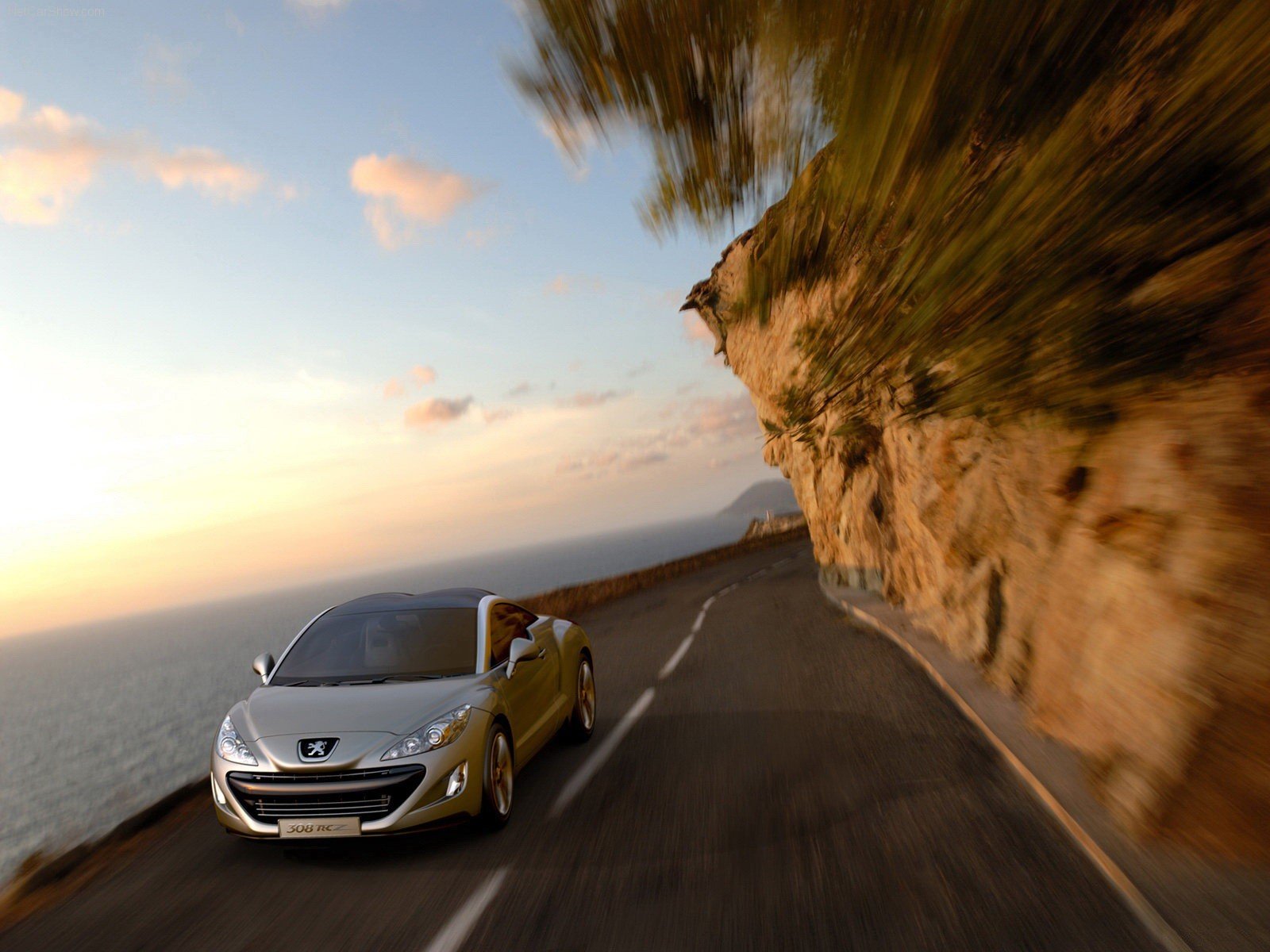 straße auto himmel wasser peugeot 308rc