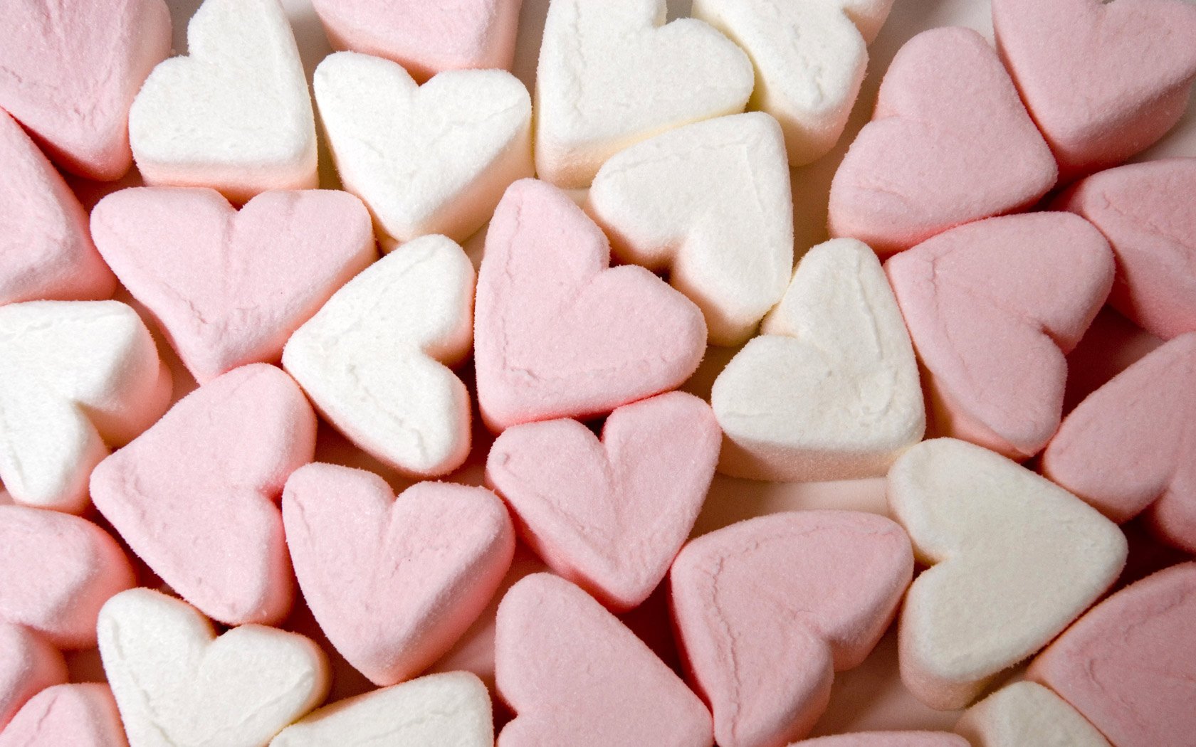 dulces malvaviscos corazones