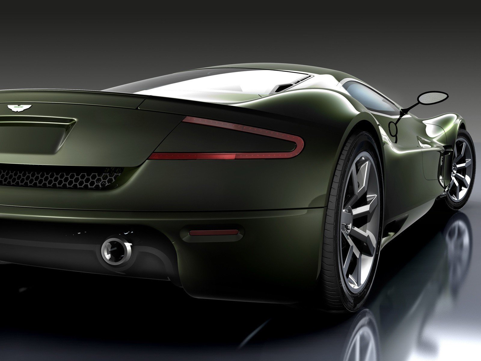 aston martin amv10 concepto auto coche culo