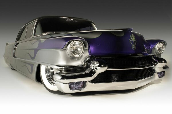 Voiture Grise avec Hot Road violet