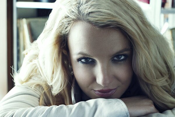 Beautiful faces of show business. Singer Britney Spears