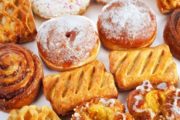 Dulce y fragante pastelería deliciosa