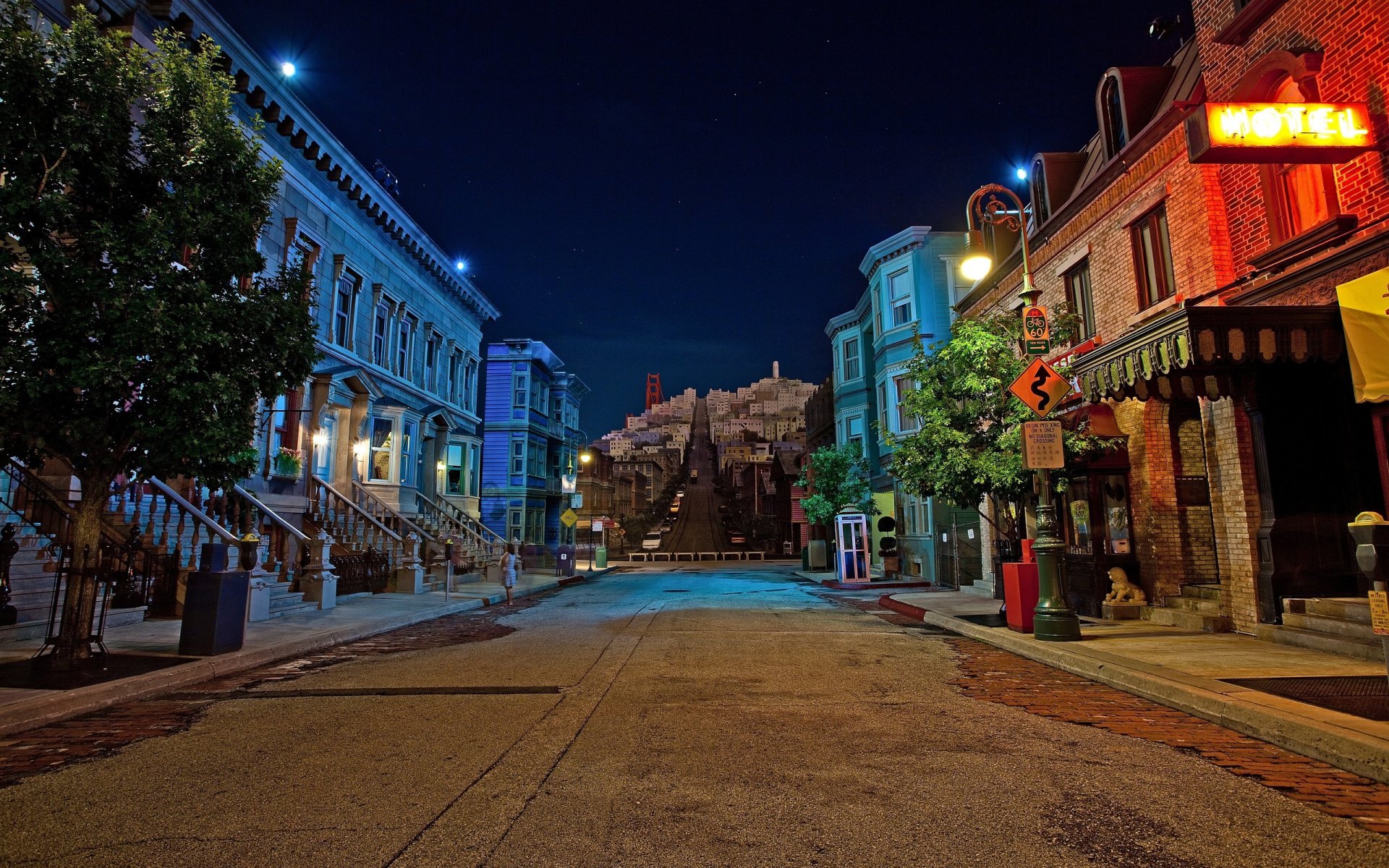 night san fransisco street road house