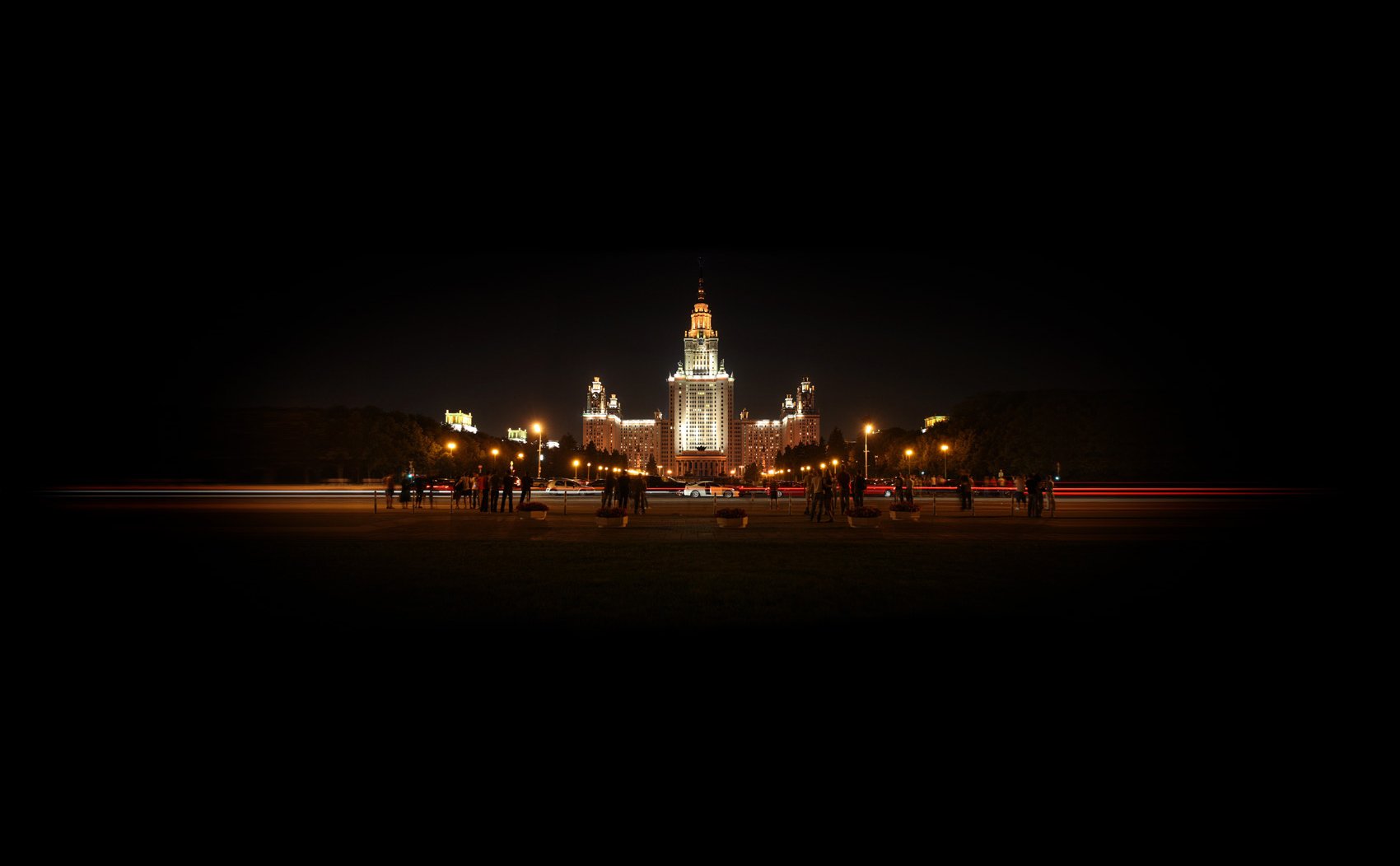 moscou msu nuit lumières