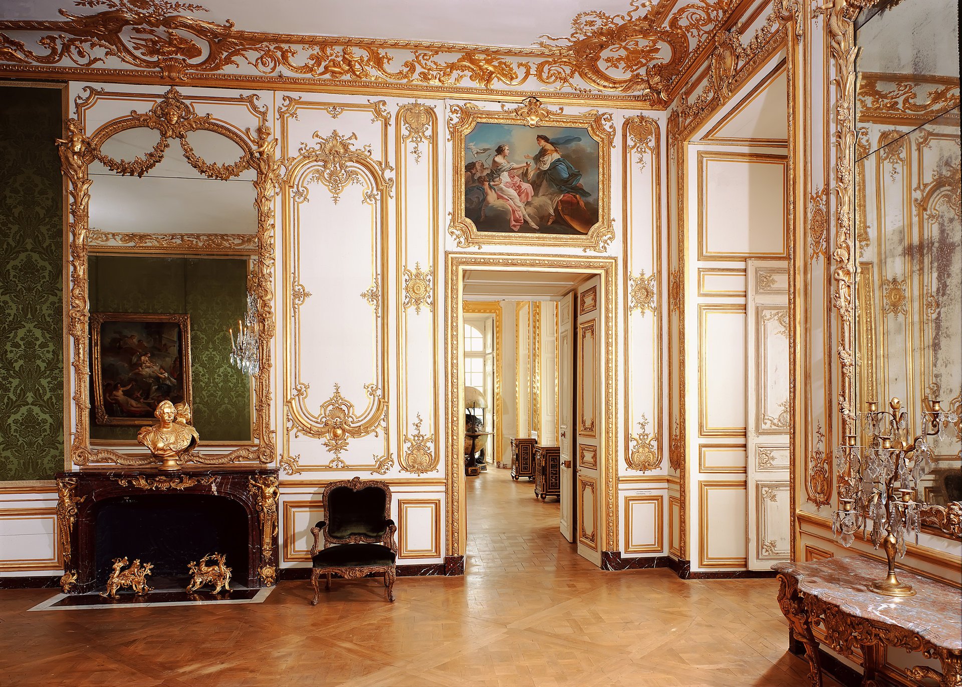 palacio versalles espejos lujo interior francia