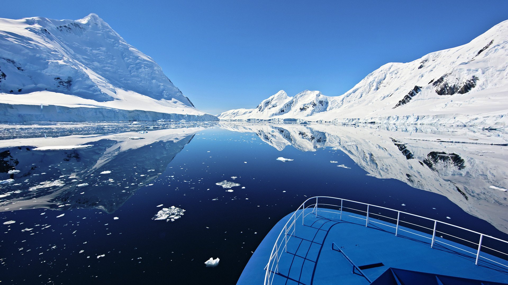 boot berge antarktis antarctica ozean