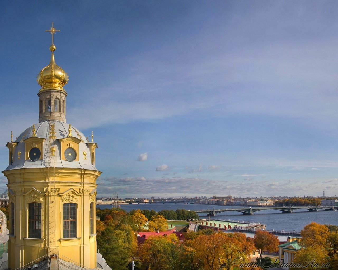 peter san petersburgo otoño puente