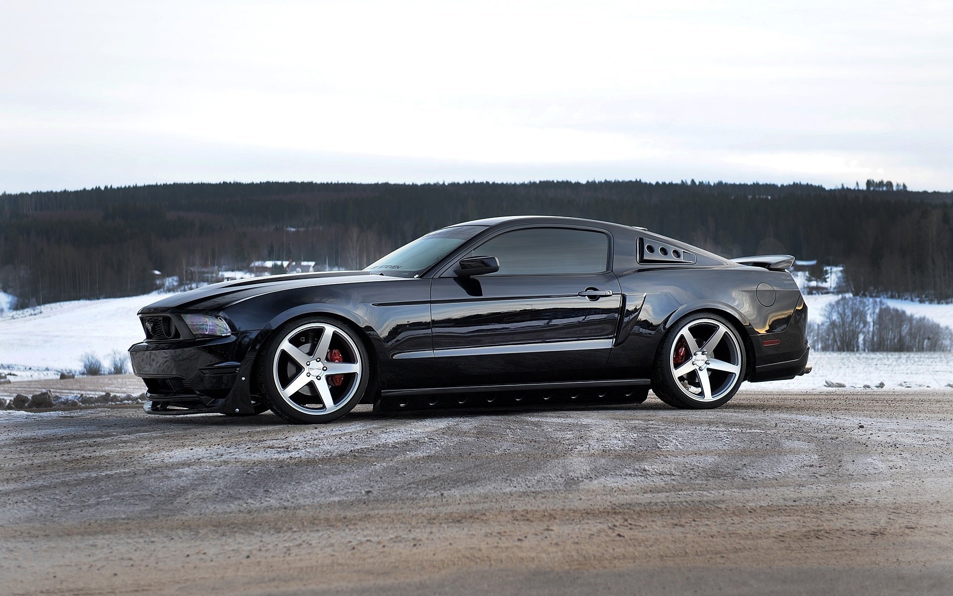 mustang black mustang czarny ford ford